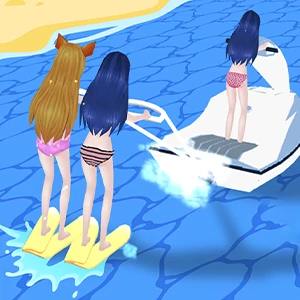 Girl Surfer 3d